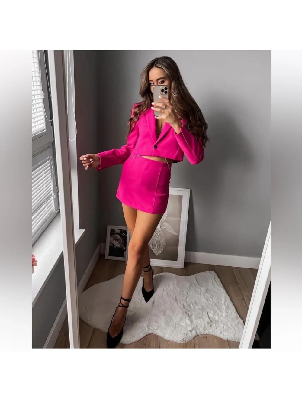 Zara cropped blazer